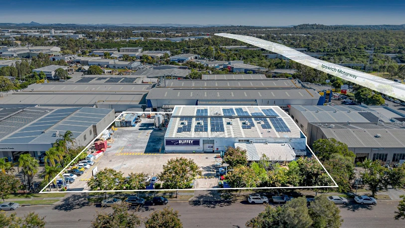 Ruffey Darra facility, aerial view