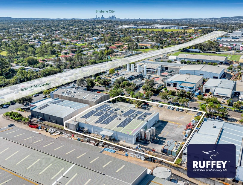 Ruffey Darra facility with Brisbane CBD in the distance