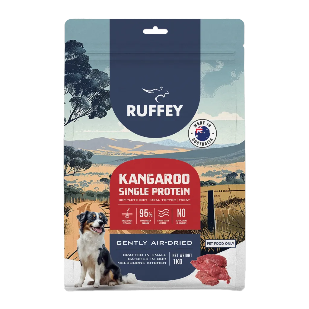 [RADK1U] Ruffey Air Dried Dog Kangaroo 1Kg