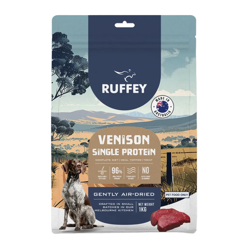 Ruffey Air Dried Dog Venison 1kg
