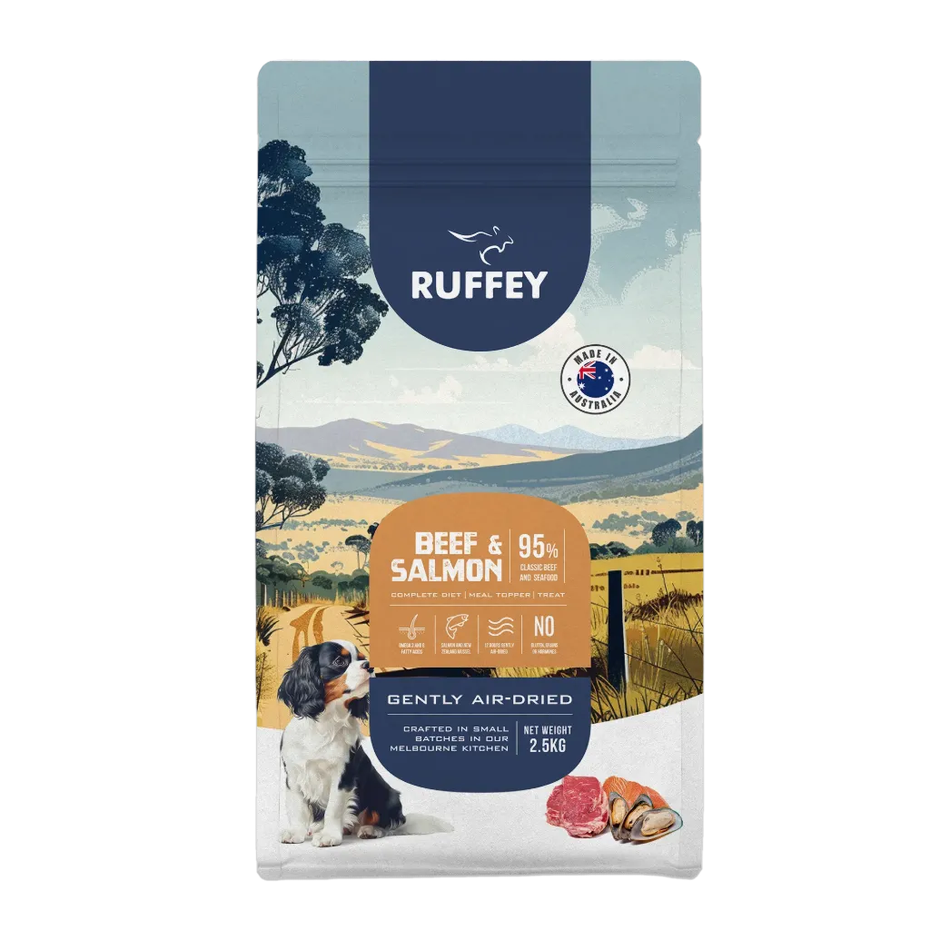 [RADB2U] Ruffey Air Dried Dog Beef & Salmon 2.5Kg