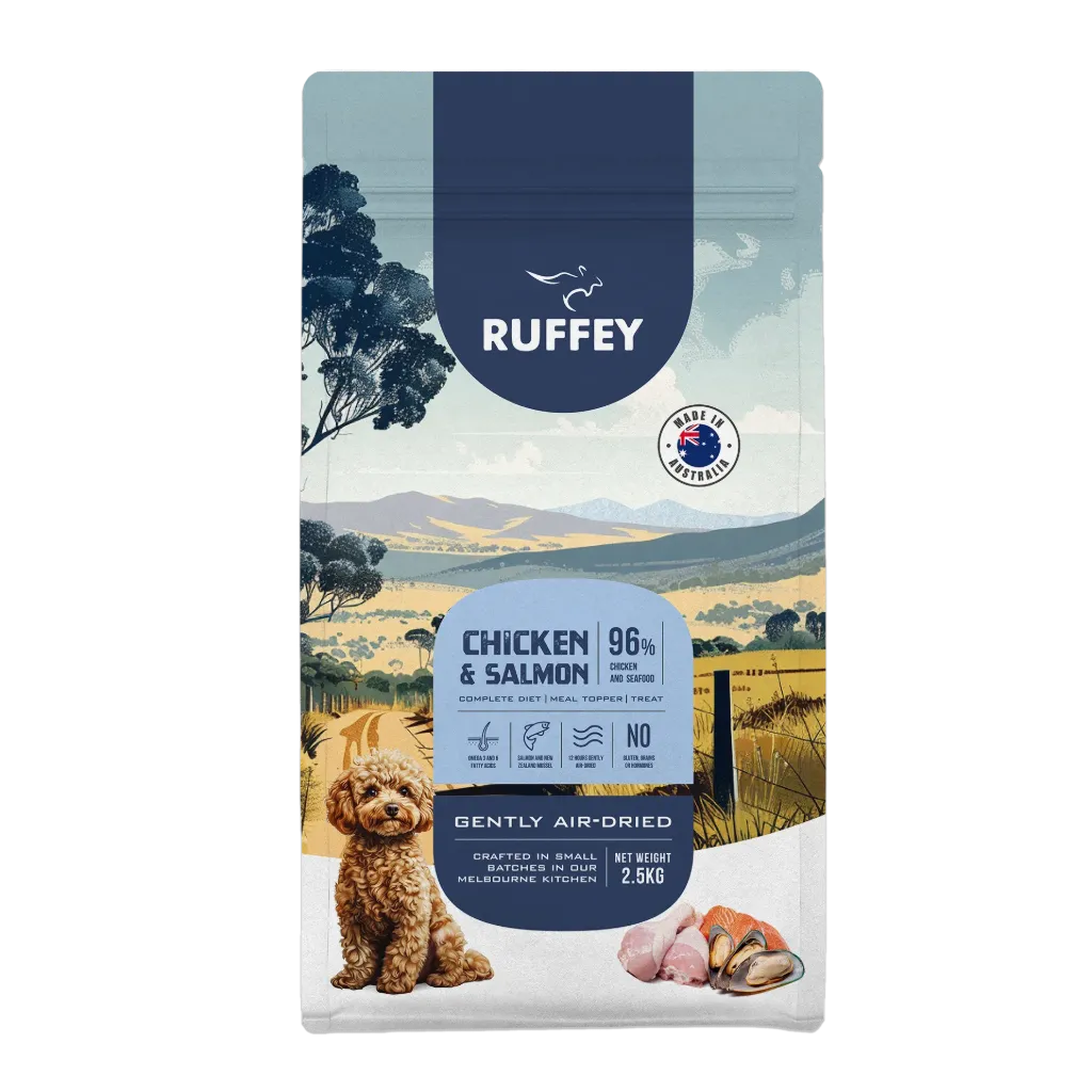 [RADC2U] Ruffey Air Dried Dog Chicken & Salmon 2.5Kg