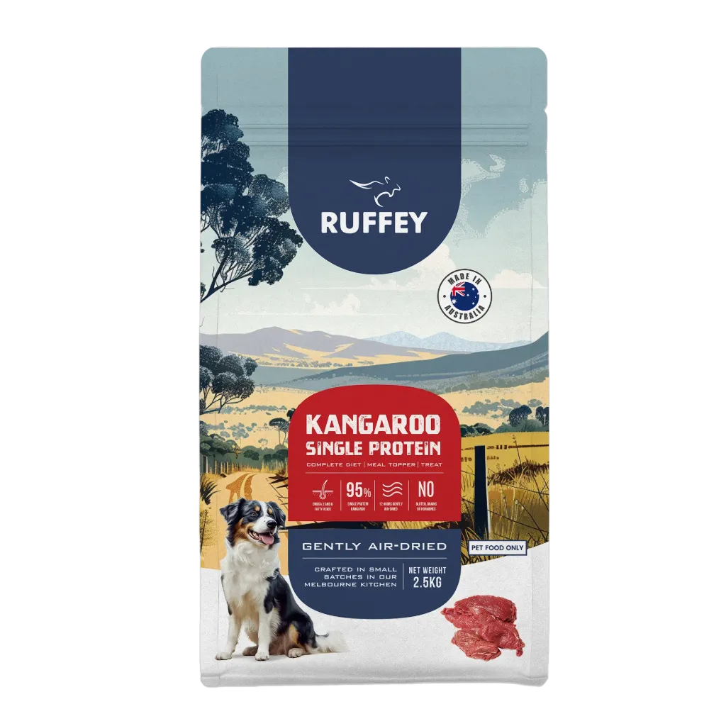 [RADK2U] Ruffey Air Dried Dog Kangaroo 2.5Kg