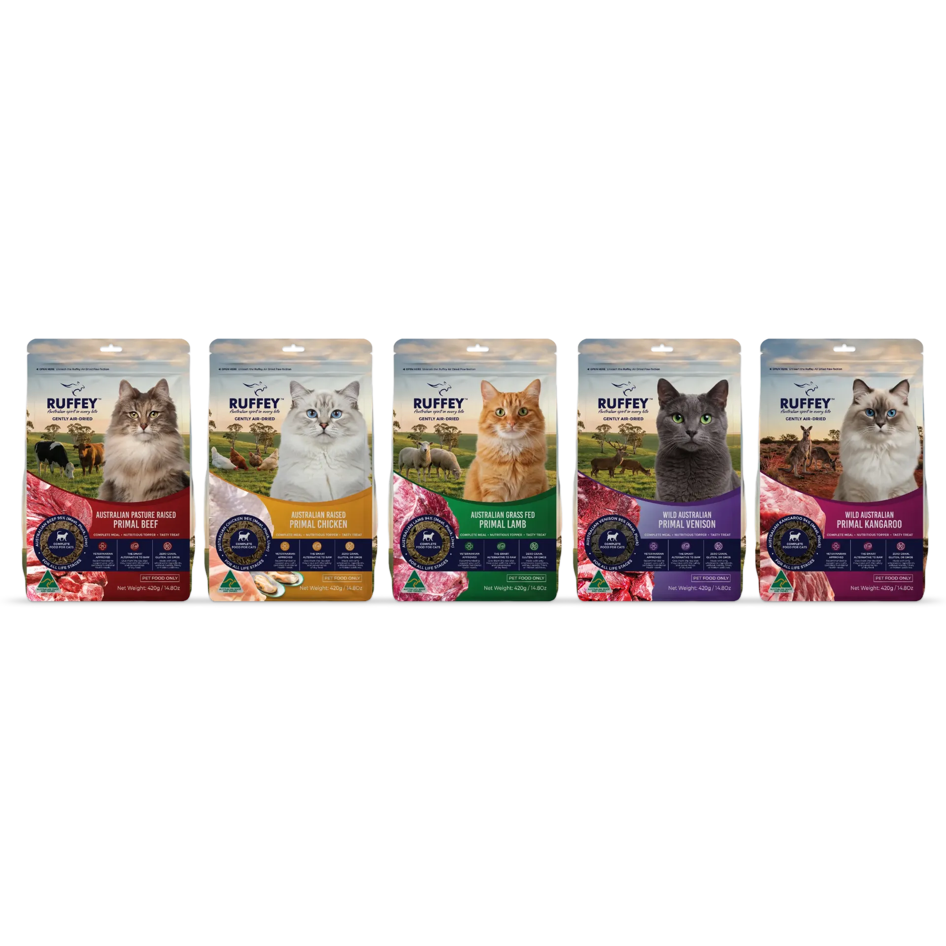 Ruffey The Tail-Wagger 420g Cat Tasting Menu