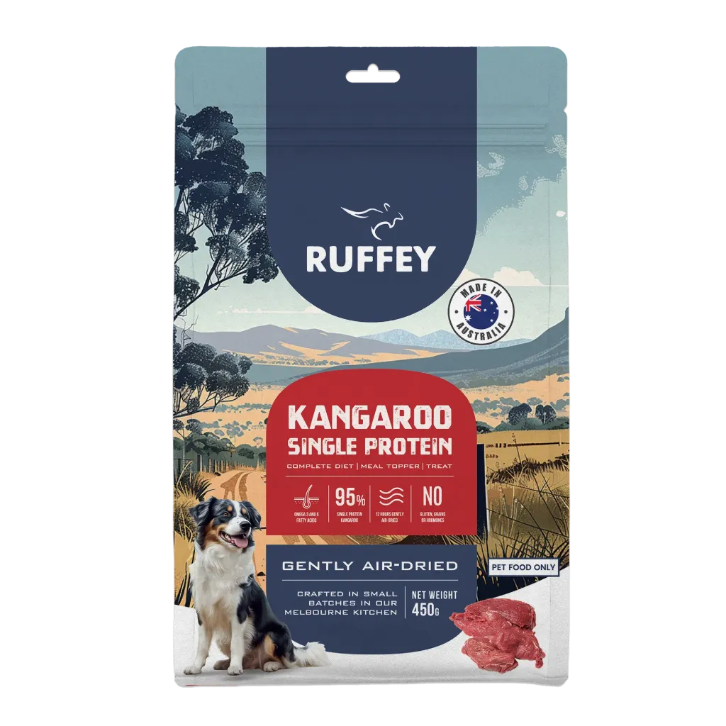 [RADK450U] Ruffey Air-Dried Dog Kangaroo 450g