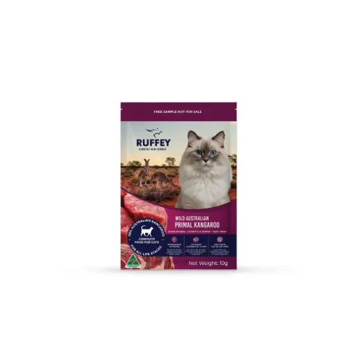 Ruffey Air Dried Cat Wild Australian Primal Kangaroo Sample 10g