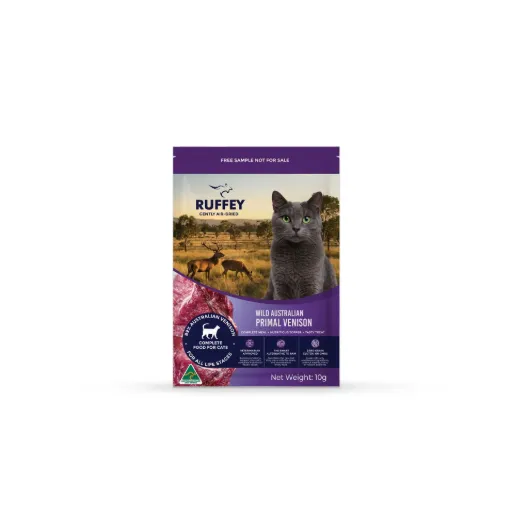 Ruffey Air Dried Cat Wild Australian Primal Venison Sample 10g
