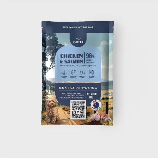 Ruffey Air Dried Dog Chicken & Salmon Sample 10g